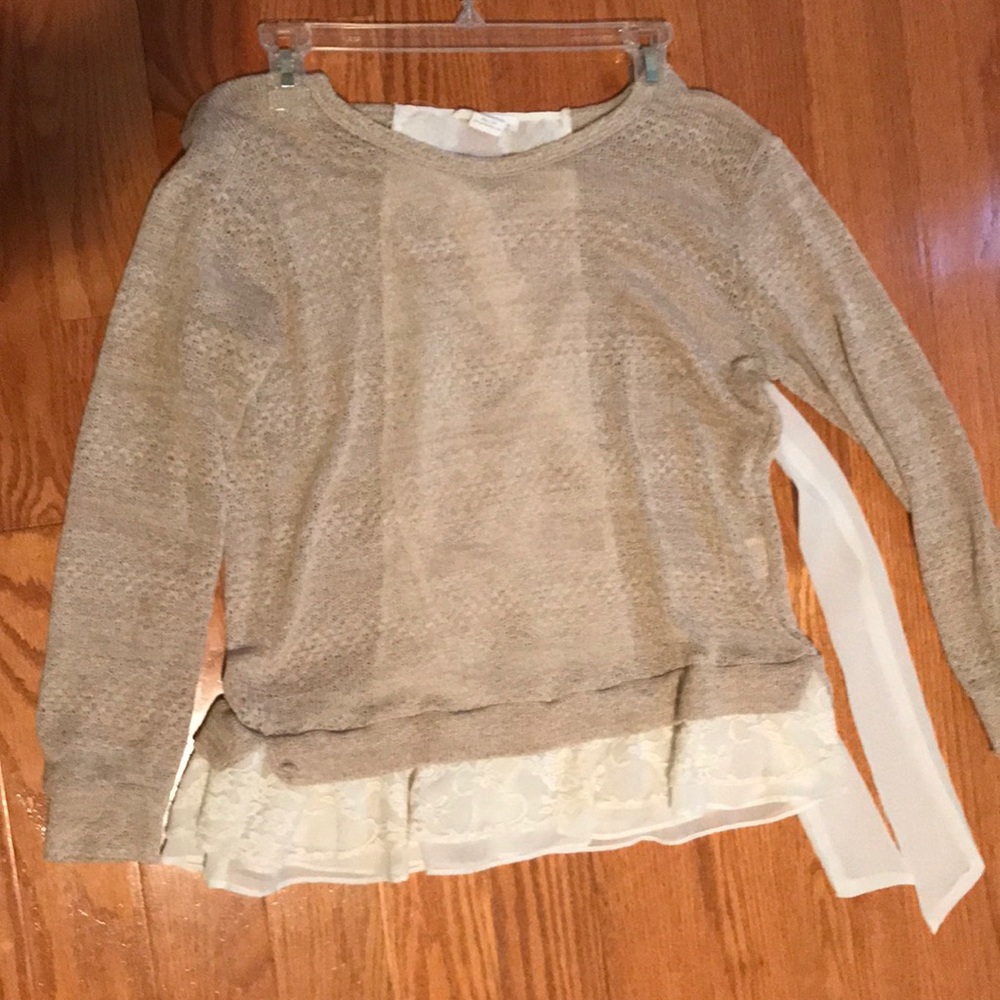 Anthropology Sweater with Bow detail on the back